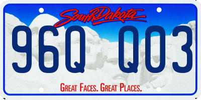 SD license plate 96QQ03