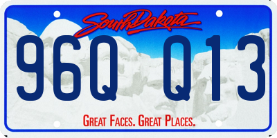 SD license plate 96QQ13