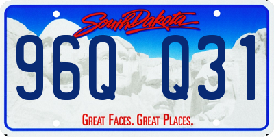 SD license plate 96QQ31