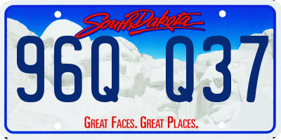 SD license plate 96QQ37