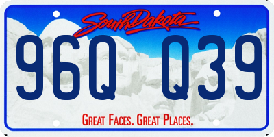 SD license plate 96QQ39