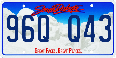 SD license plate 96QQ43