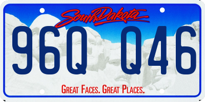 SD license plate 96QQ46