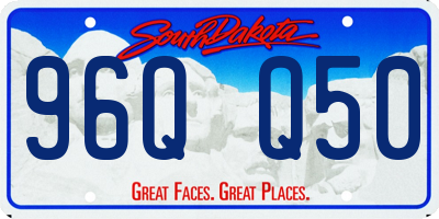 SD license plate 96QQ50