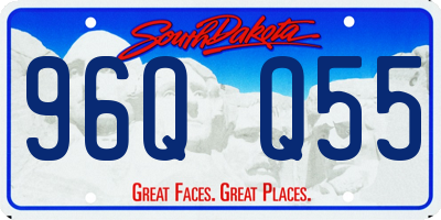 SD license plate 96QQ55