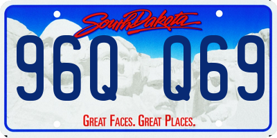 SD license plate 96QQ69