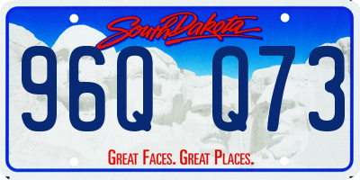 SD license plate 96QQ73