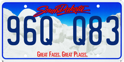 SD license plate 96QQ83