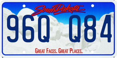 SD license plate 96QQ84