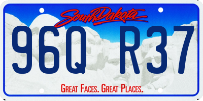 SD license plate 96QR37