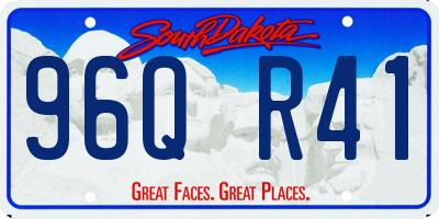 SD license plate 96QR41