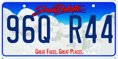SD license plate 96QR44