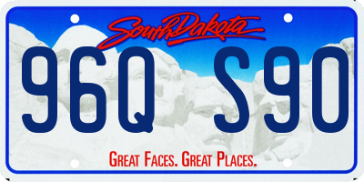 SD license plate 96QS90