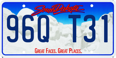 SD license plate 96QT31