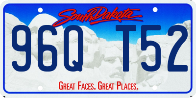SD license plate 96QT52