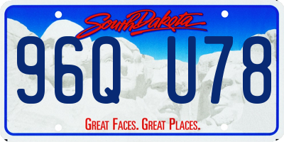 SD license plate 96QU78