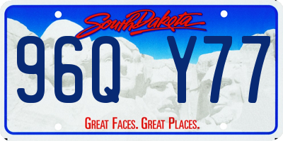 SD license plate 96QY77