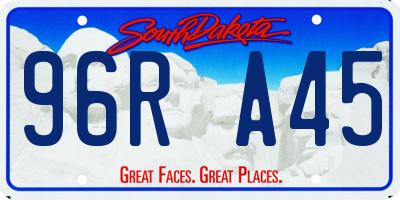 SD license plate 96RA45