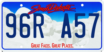 SD license plate 96RA57