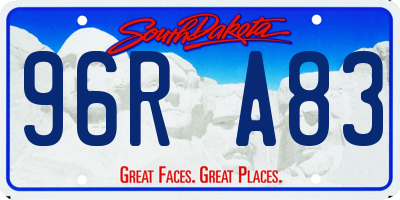 SD license plate 96RA83