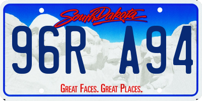 SD license plate 96RA94
