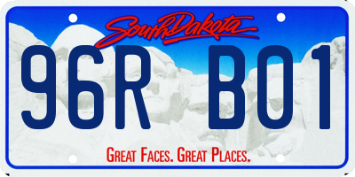 SD license plate 96RB01
