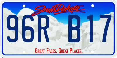 SD license plate 96RB17