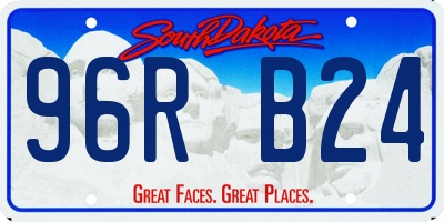 SD license plate 96RB24
