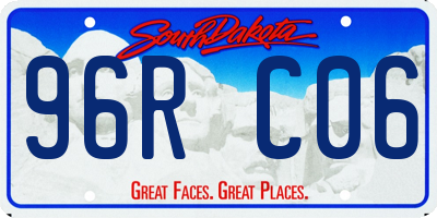 SD license plate 96RC06