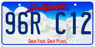 SD license plate 96RC12