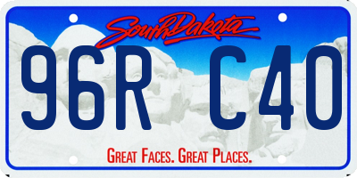 SD license plate 96RC40