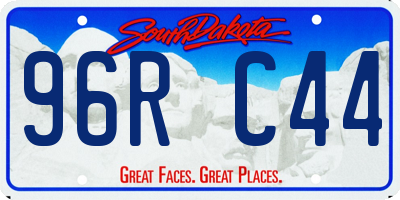 SD license plate 96RC44