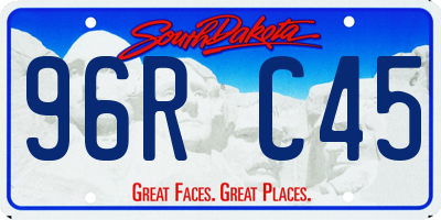 SD license plate 96RC45