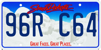 SD license plate 96RC64