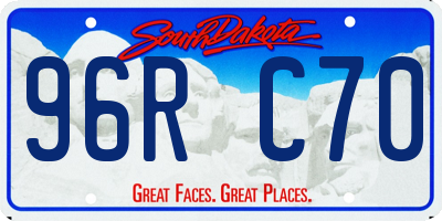 SD license plate 96RC70