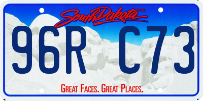 SD license plate 96RC73