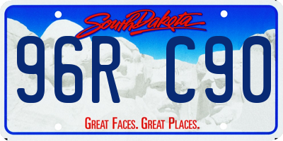 SD license plate 96RC90