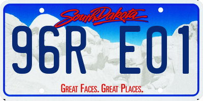 SD license plate 96RE01