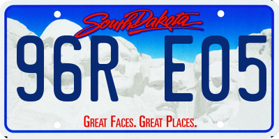 SD license plate 96RE05
