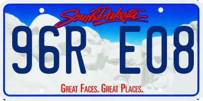 SD license plate 96RE08