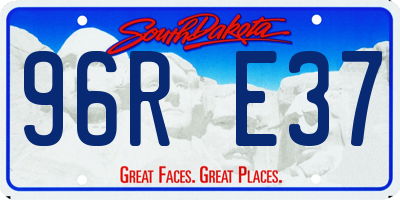 SD license plate 96RE37