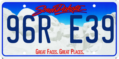 SD license plate 96RE39