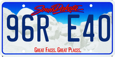 SD license plate 96RE40