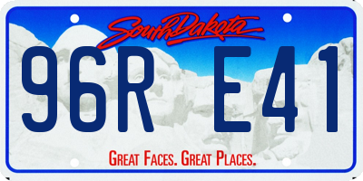 SD license plate 96RE41