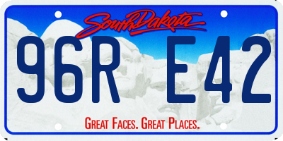 SD license plate 96RE42