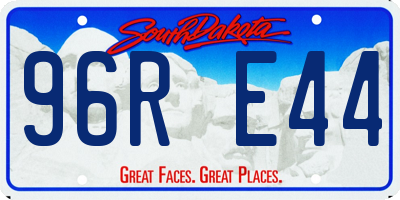 SD license plate 96RE44