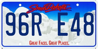 SD license plate 96RE48