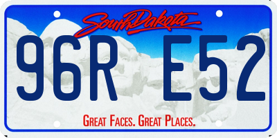 SD license plate 96RE52