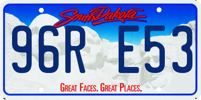 SD license plate 96RE53