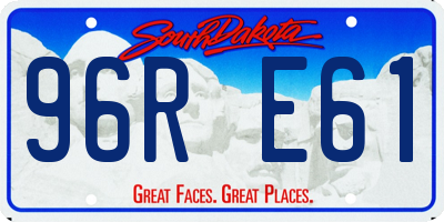SD license plate 96RE61